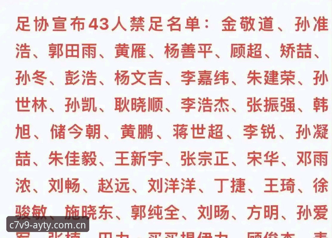 亚体育官方下载 足协重磅罚单 vs 行业净化:第三批禁足名单背后的中国足球腐败链条深度解析